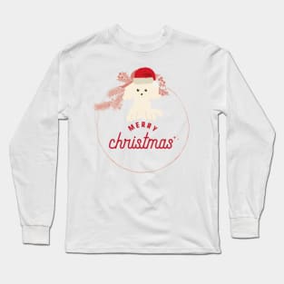 Merry Christmas Puppy Long Sleeve T-Shirt